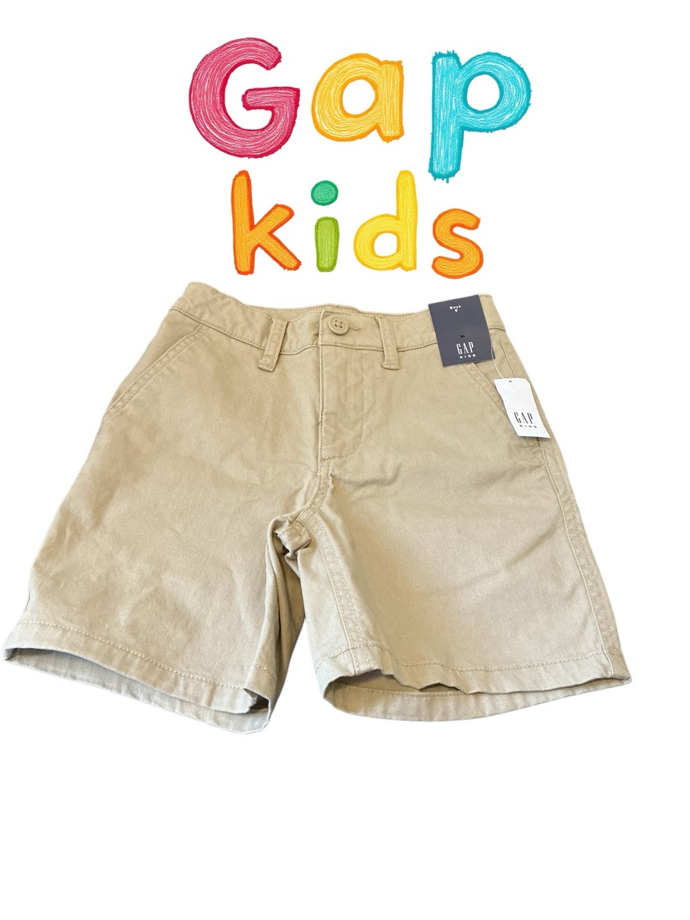 GAP Kids Tan Cotton Blend Shorts